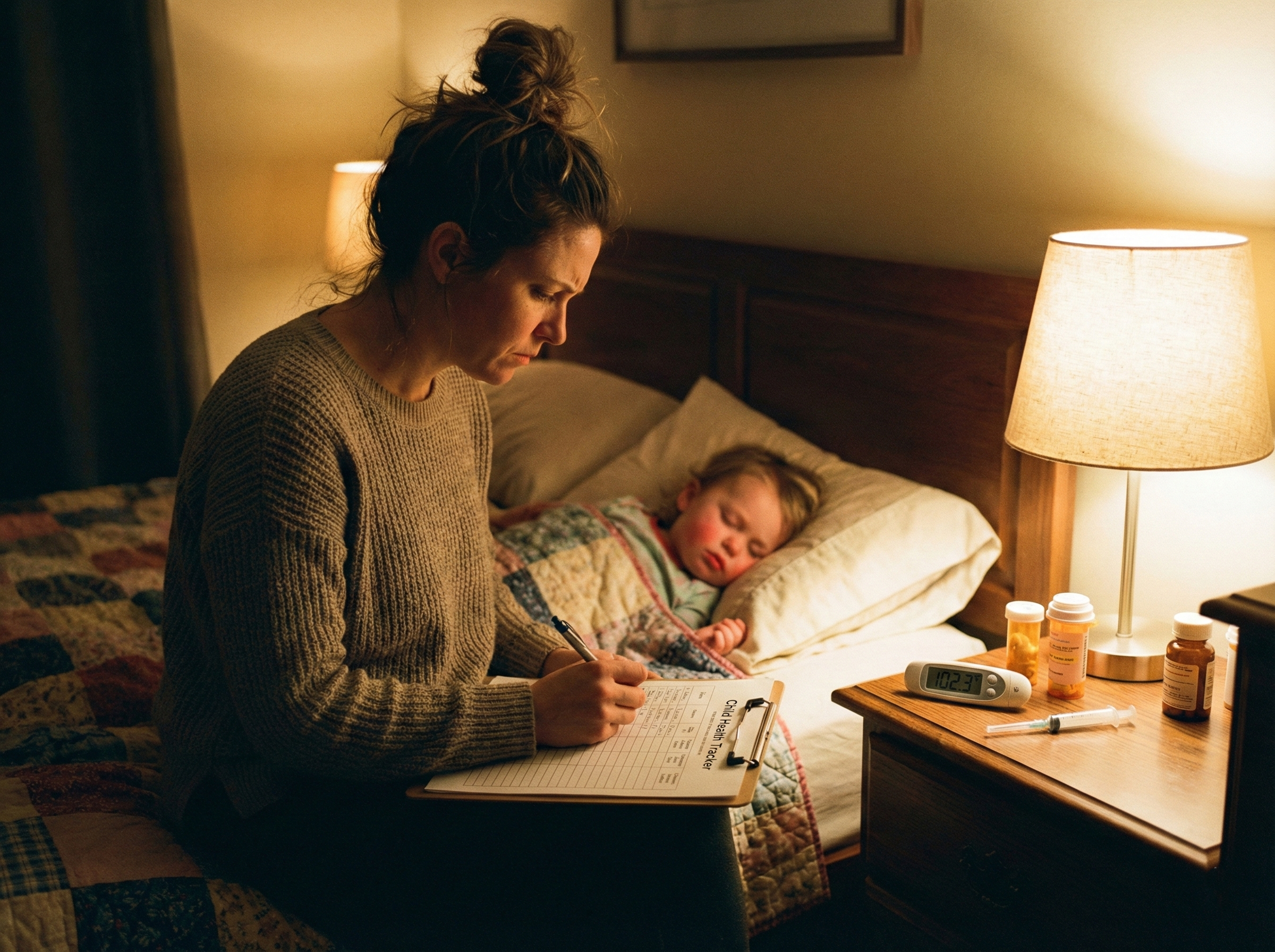 The Ultimate Sick Child Care Kit: Medical Logbook, Fever & Medication Tracker (Printable PDF)